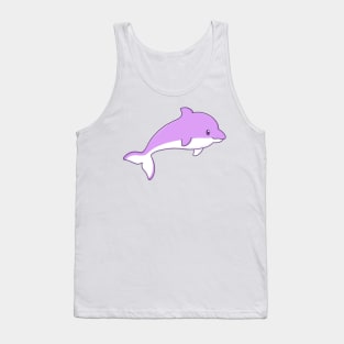 cute purple summer dolphin violet Tank Top